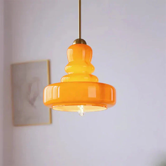 Pendellampe i Mælkeglas – Bauhaus Design