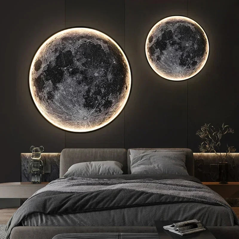 Dekorativ LED-lampe i måneform