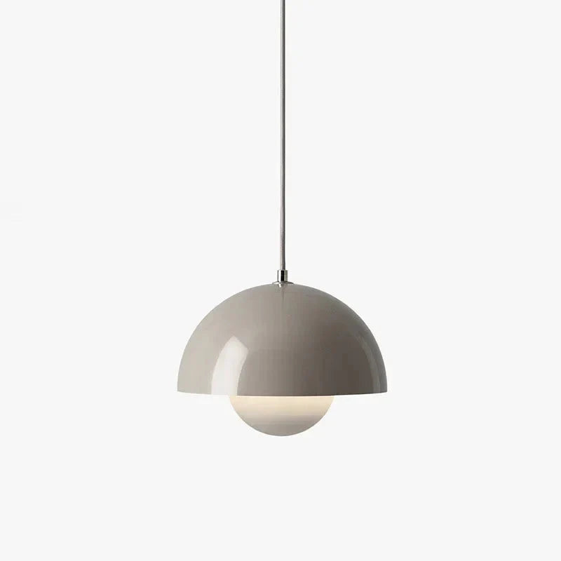 LED-pendellampe med halvkugleform