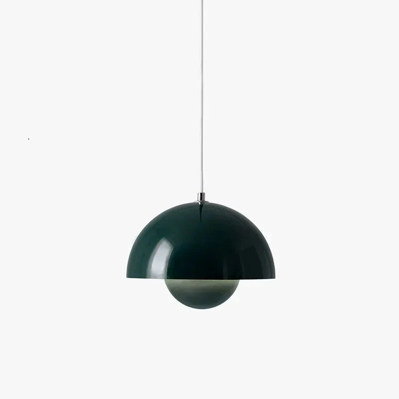 LED-pendellampe med halvkugleform