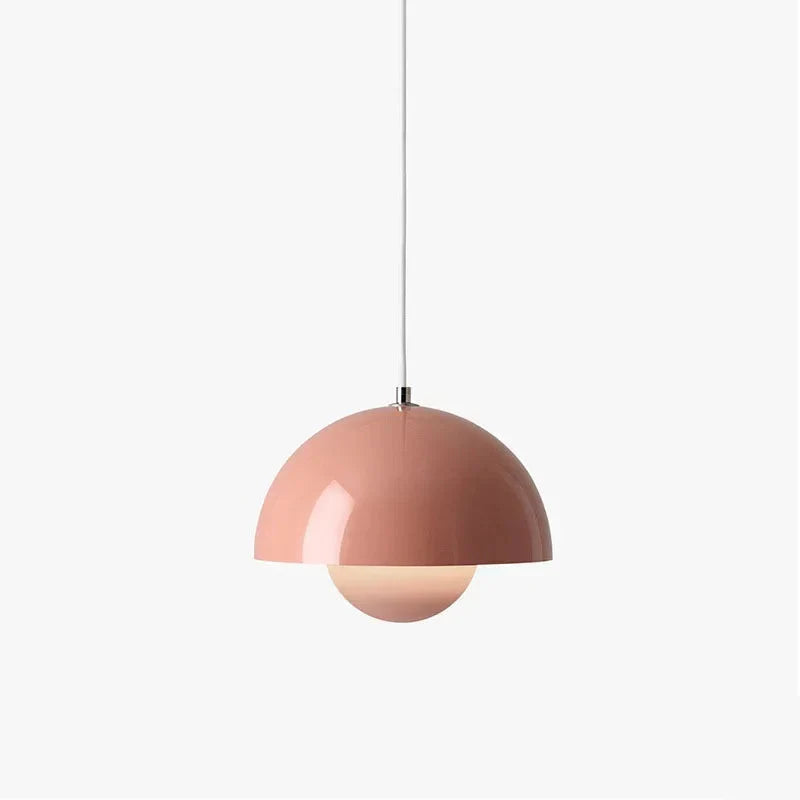 LED-pendellampe med halvkugleform