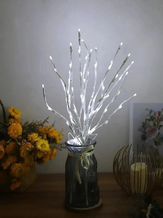 Dekorative LED-grene til vase – batteridrevet