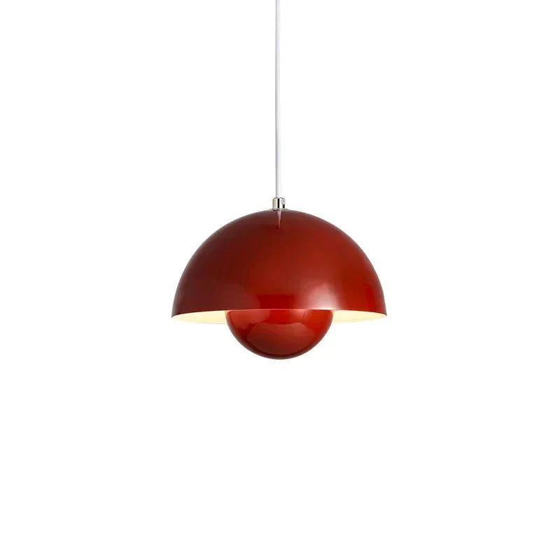 LED-pendellampe med halvkugleform