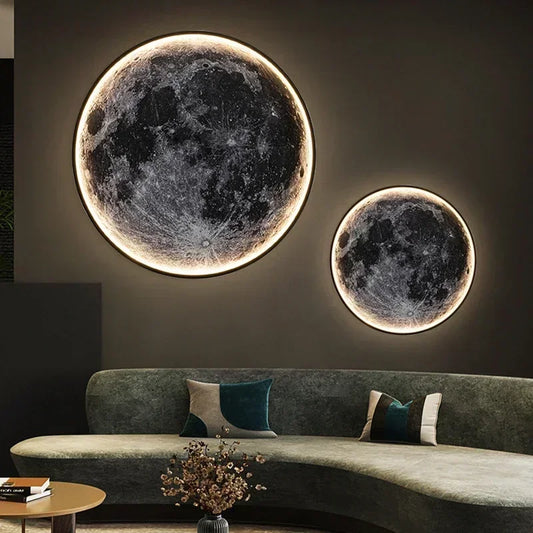 Dekorativ LED-lampe i måneform