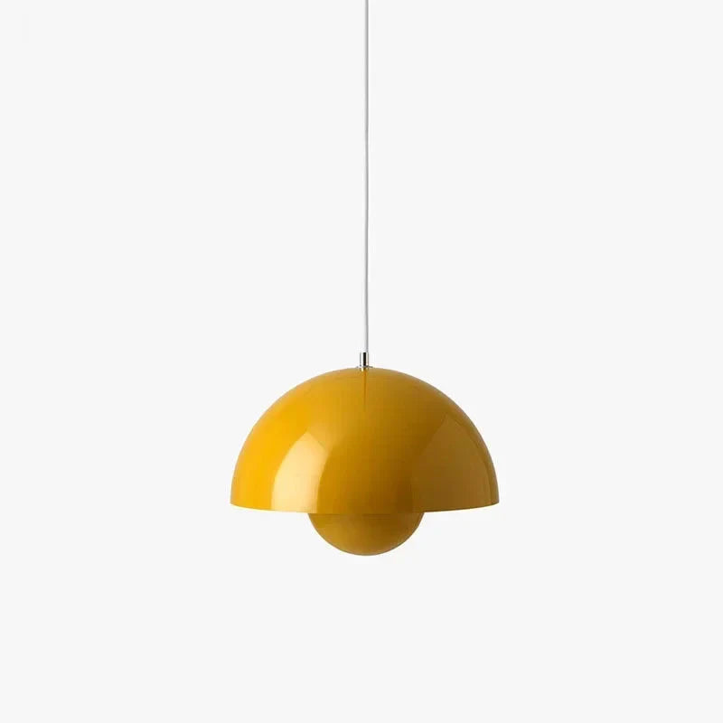 LED-pendellampe med halvkugleform