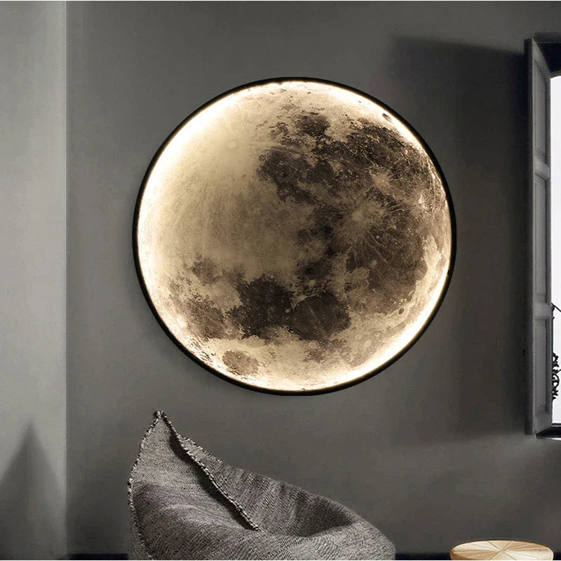 Dekorativ LED-lampe i måneform