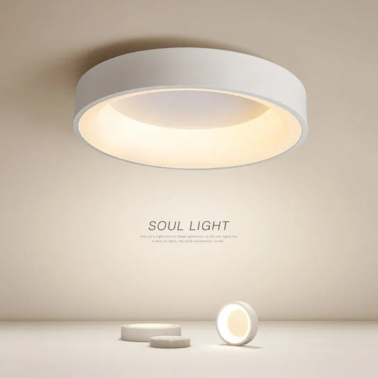 Moderne rund LED-loftlampe