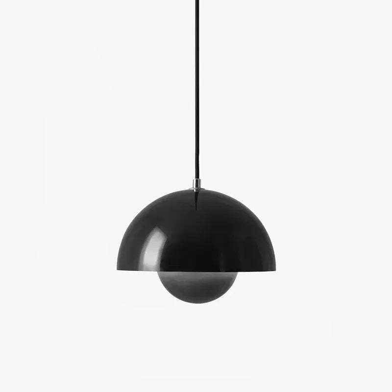 LED-pendellampe med halvkugleform