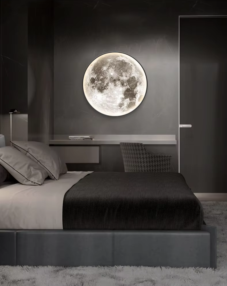 Dekorativ LED-lampe i måneform