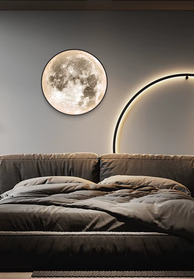 Dekorativ LED-lampe i måneform