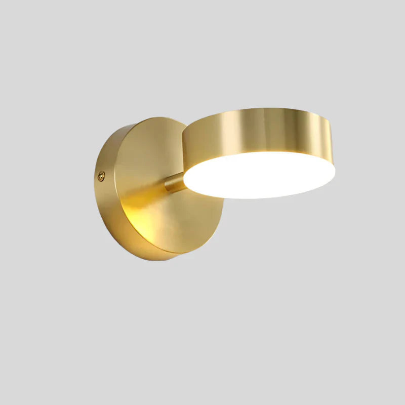 Moderne LED-væglampe med guldfinish