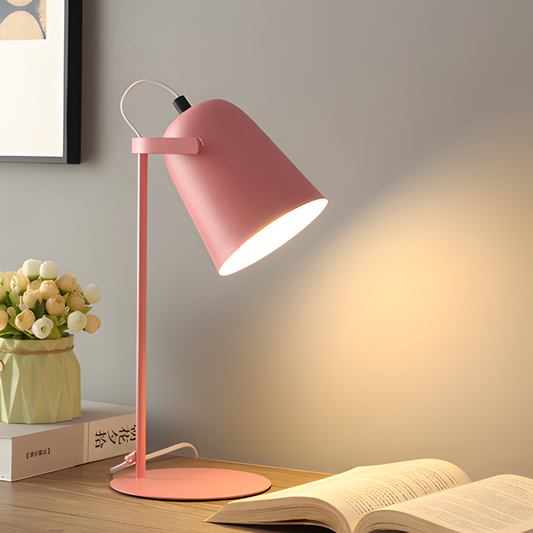 Moderne justerbar bordlampe i metal