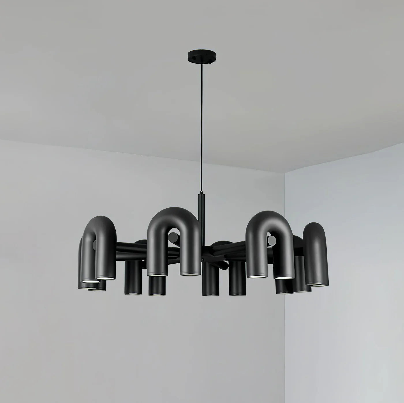 Skulpturel pendellampe med moderne design