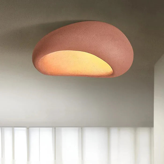 Wabi-sabi LED loftlampe med organisk form