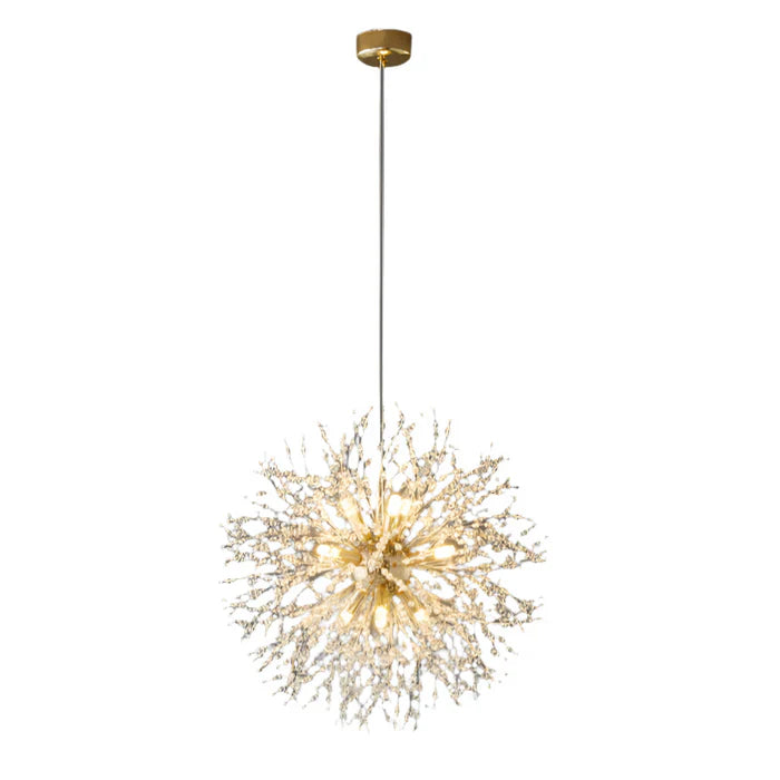 Eksklusiv lysekrone med krystaller – Loftlampe til elegante interiører