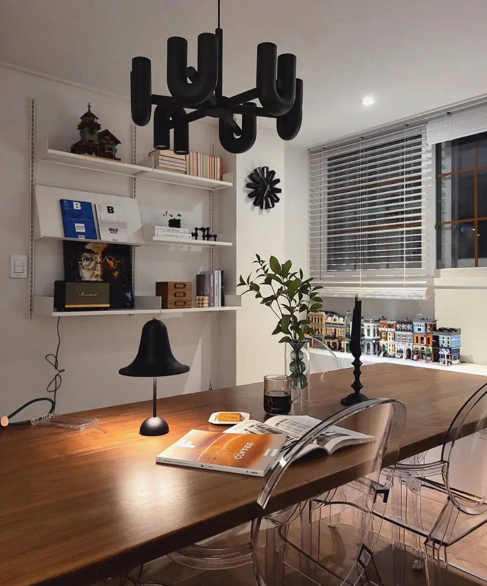 Skulpturel pendellampe med moderne design