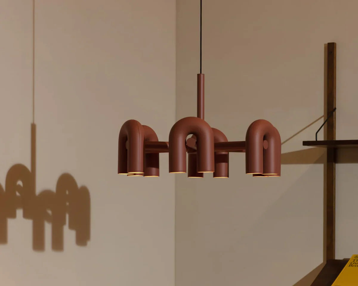 Skulpturel pendellampe med moderne design