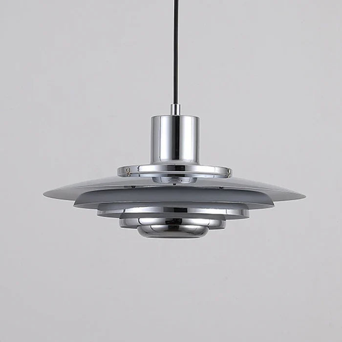 Retro pendellampe i aluminium med lagdelt LED-design