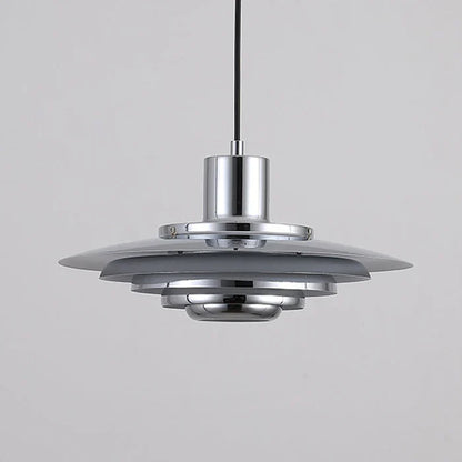 Retro pendellampe i aluminium med lagdelt LED-design