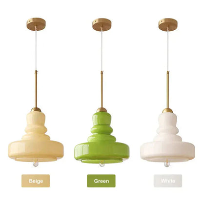 Pendellampe i Mælkeglas – Bauhaus Design