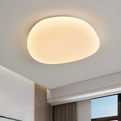 Organisk LED-loftlampe i naturlig stenform