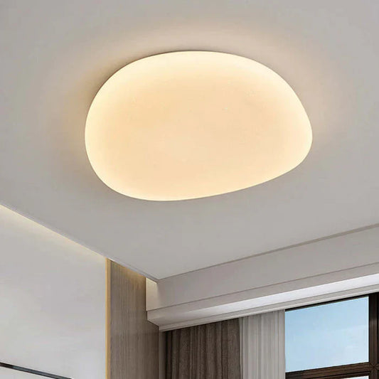 Organisk LED-loftlampe i naturlig stenform