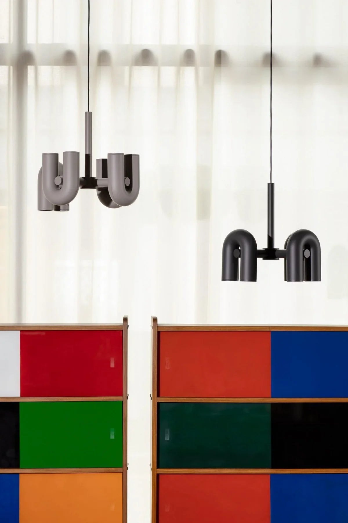Skulpturel pendellampe med moderne design