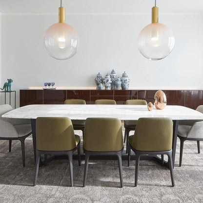 Designer LED-pendellampe med glasskærme