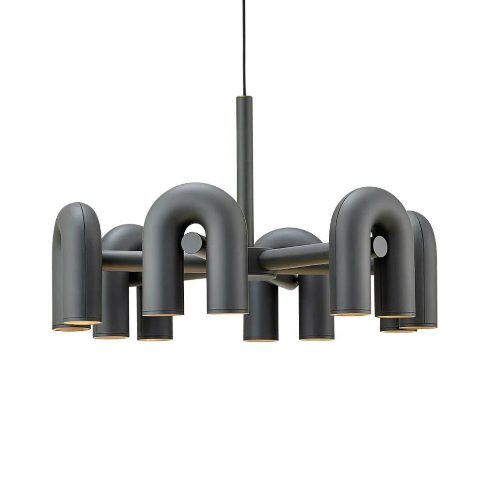 Skulpturel pendellampe med moderne design