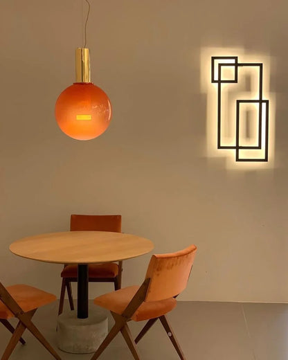 Designer LED-pendellampe med glasskærme
