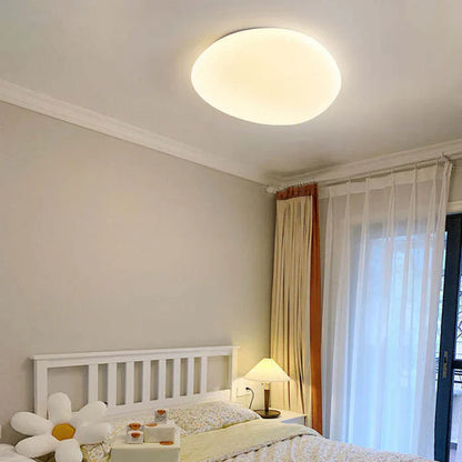 Organisk LED-loftlampe i naturlig stenform
