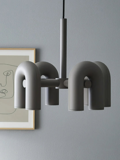 Skulpturel pendellampe med moderne design