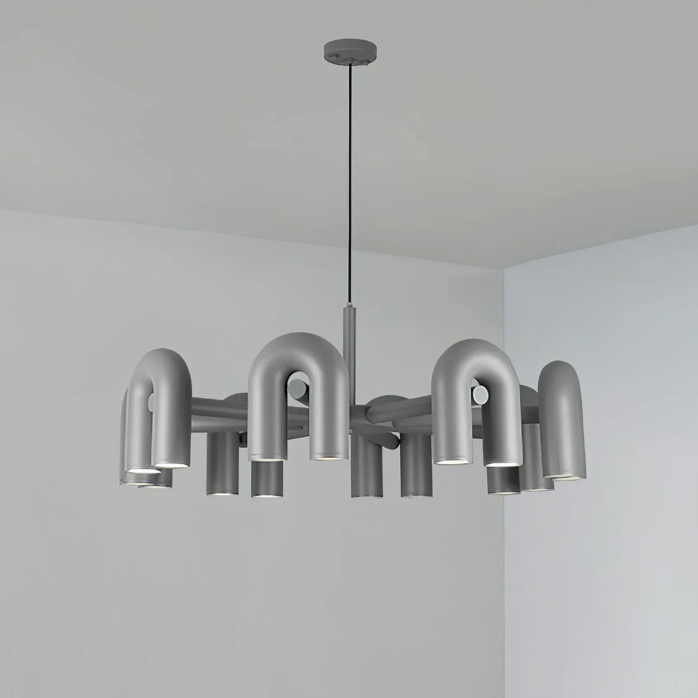 Skulpturel pendellampe med moderne design