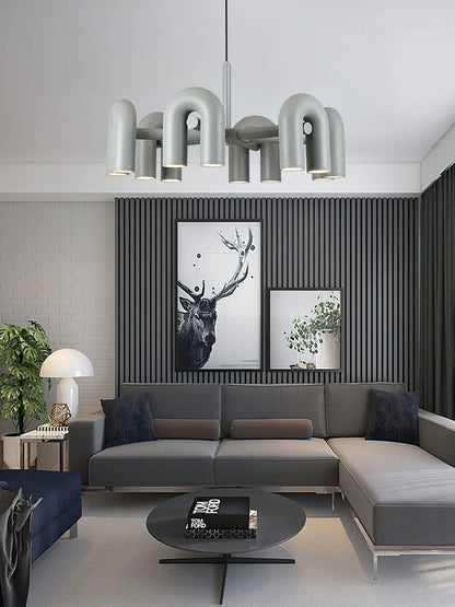 Skulpturel pendellampe med moderne design