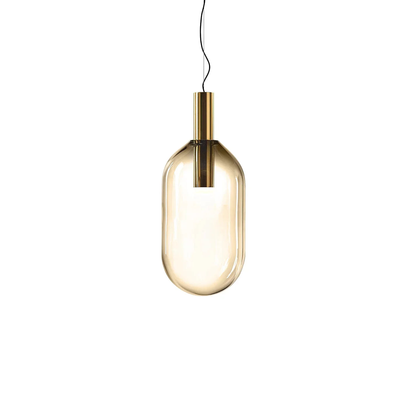 Designer LED-pendellampe med glasskærme