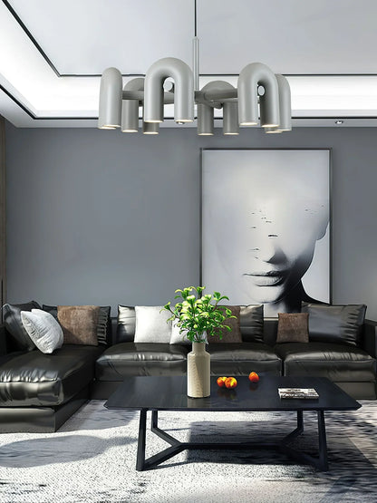 Skulpturel pendellampe med moderne design