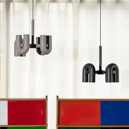 Skulpturel pendellampe med moderne design