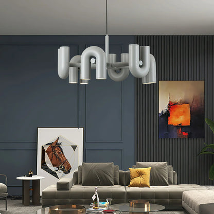 Skulpturel pendellampe med moderne design