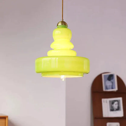 Pendellampe i Mælkeglas – Bauhaus Design