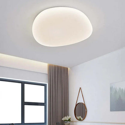 Organisk LED-loftlampe i naturlig stenform