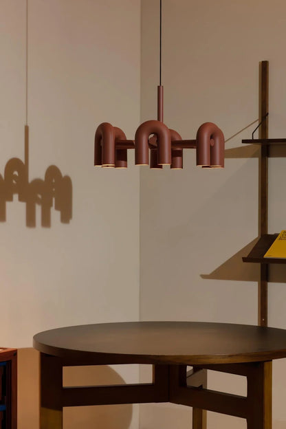 Skulpturel pendellampe med moderne design