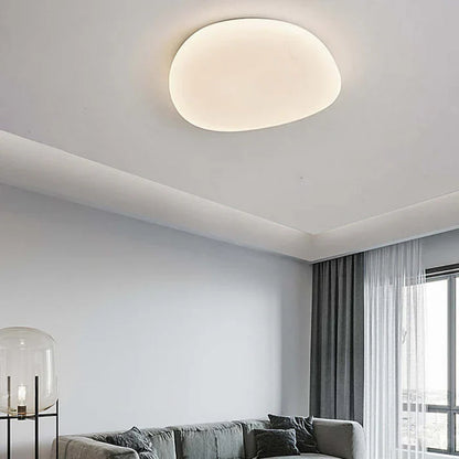 Organisk LED-loftlampe i naturlig stenform