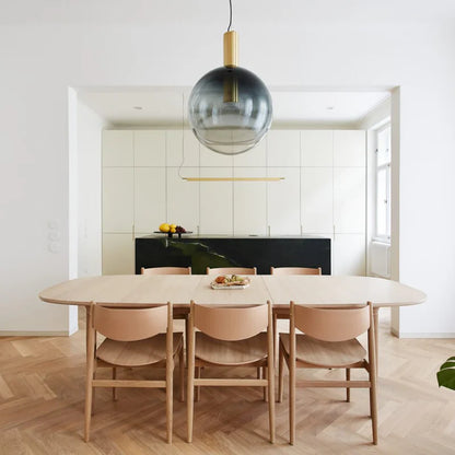 Designer LED-pendellampe med glasskærme