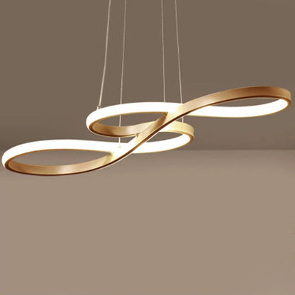 LED Pendellampe med Nodeformede Detaljer – Kreativt Moderne Loftlys