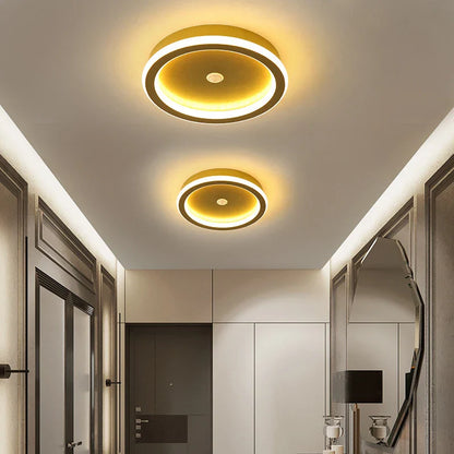 Moderne LED-loftlampe med geometrisk design