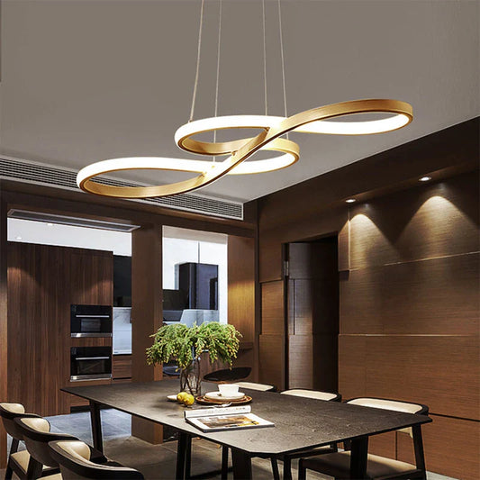 LED Pendellampe med Nodeformede Detaljer – Kreativt Moderne Loftlys