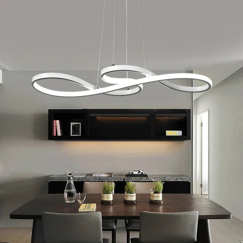 LED Pendellampe med Nodeformede Detaljer – Kreativt Moderne Loftlys