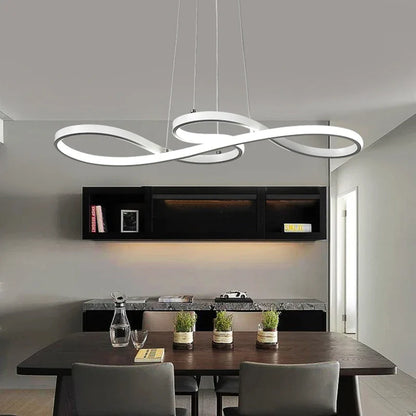 LED Pendellampe med Nodeformede Detaljer – Kreativt Moderne Loftlys