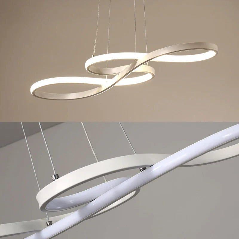 LED Pendellampe med Nodeformede Detaljer – Kreativt Moderne Loftlys