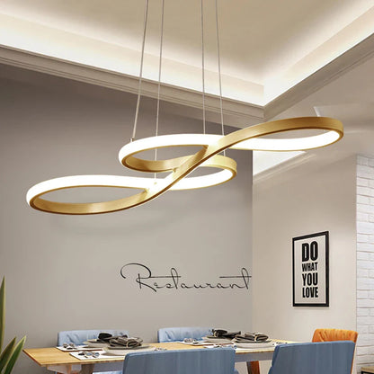 LED Pendellampe med Nodeformede Detaljer – Kreativt Moderne Loftlys
